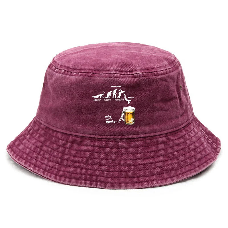 Vintage Humor Cotton Washed Weekend Bucket Hat