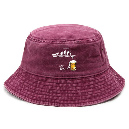 Vintage Humor Cotton Washed Weekend Bucket Hat
