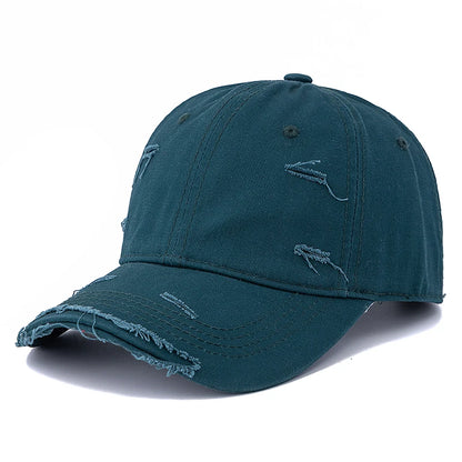Washed Cotton Retro Distressed Baseball Cap