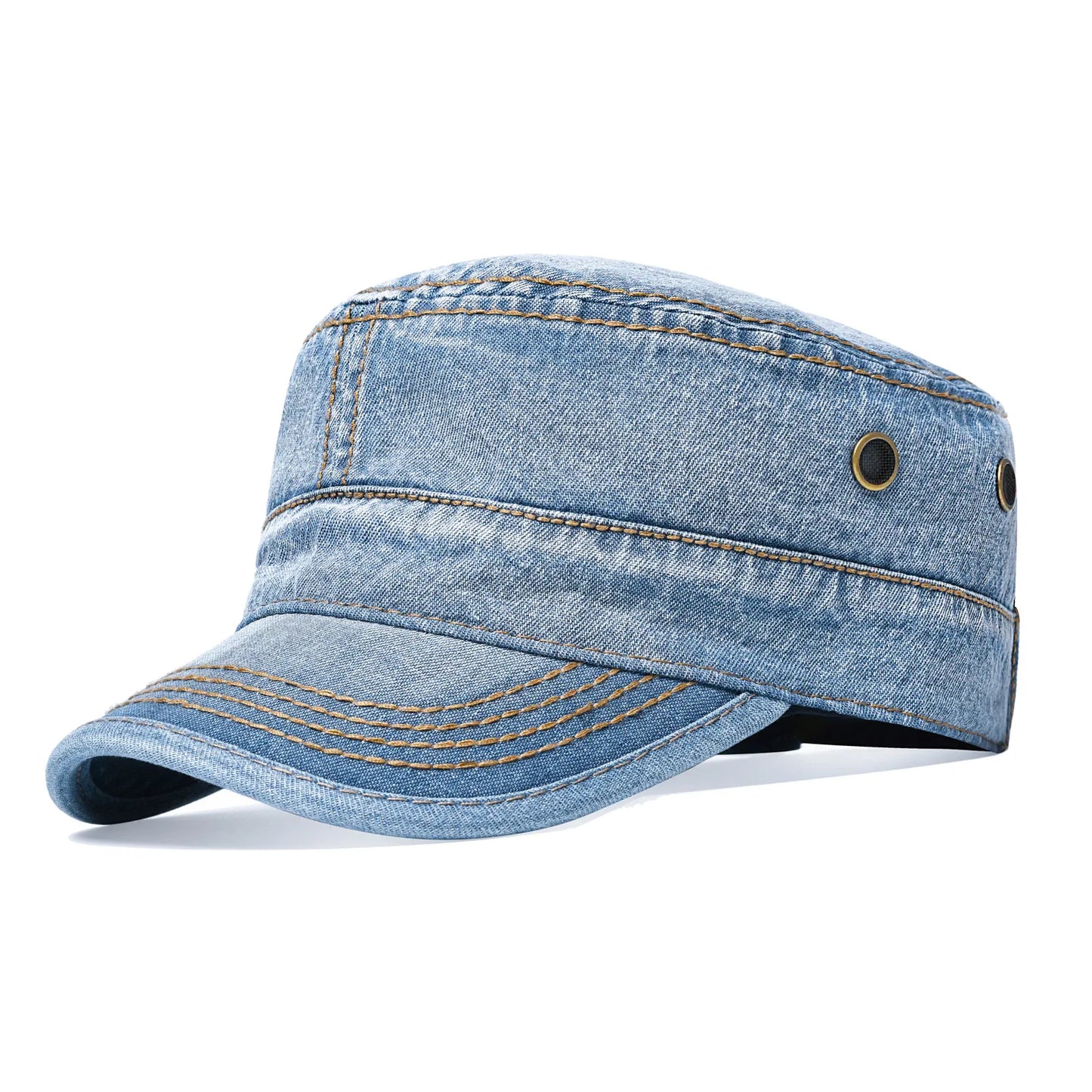 VOBOOM Washed Denim Army Baseball Cap
