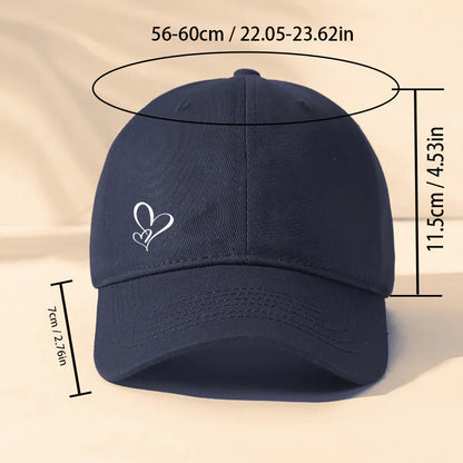 Love Themed Printed Adjustable Fashion Baseball Cap