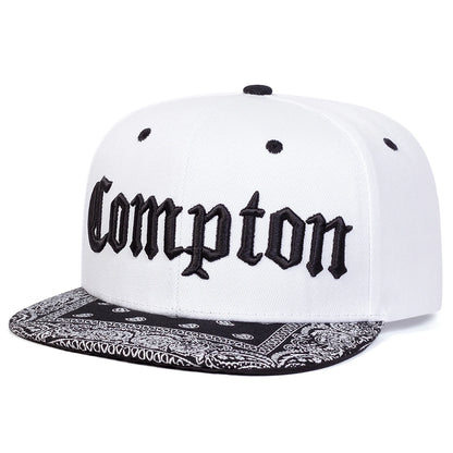 Unisex COMPTON Letter Embroidery Baseball Hats