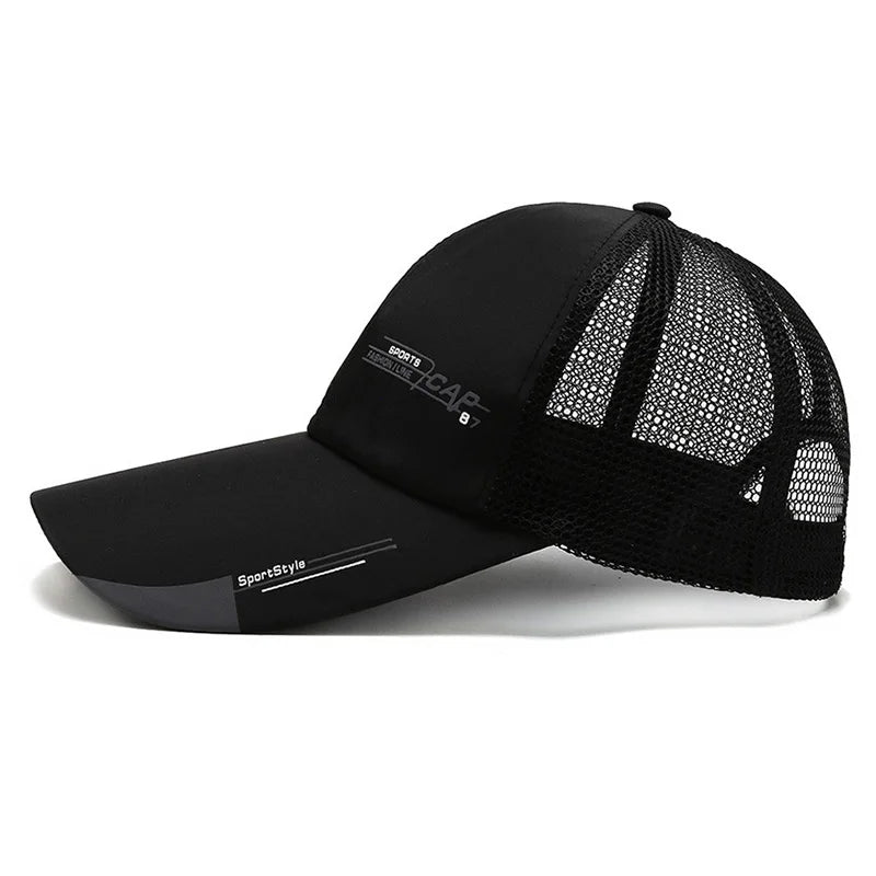 Unisex Mesh Ponytail Snapback Baseball Cap