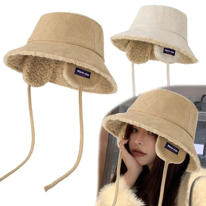 Winter Soft Plush Bucket Hat