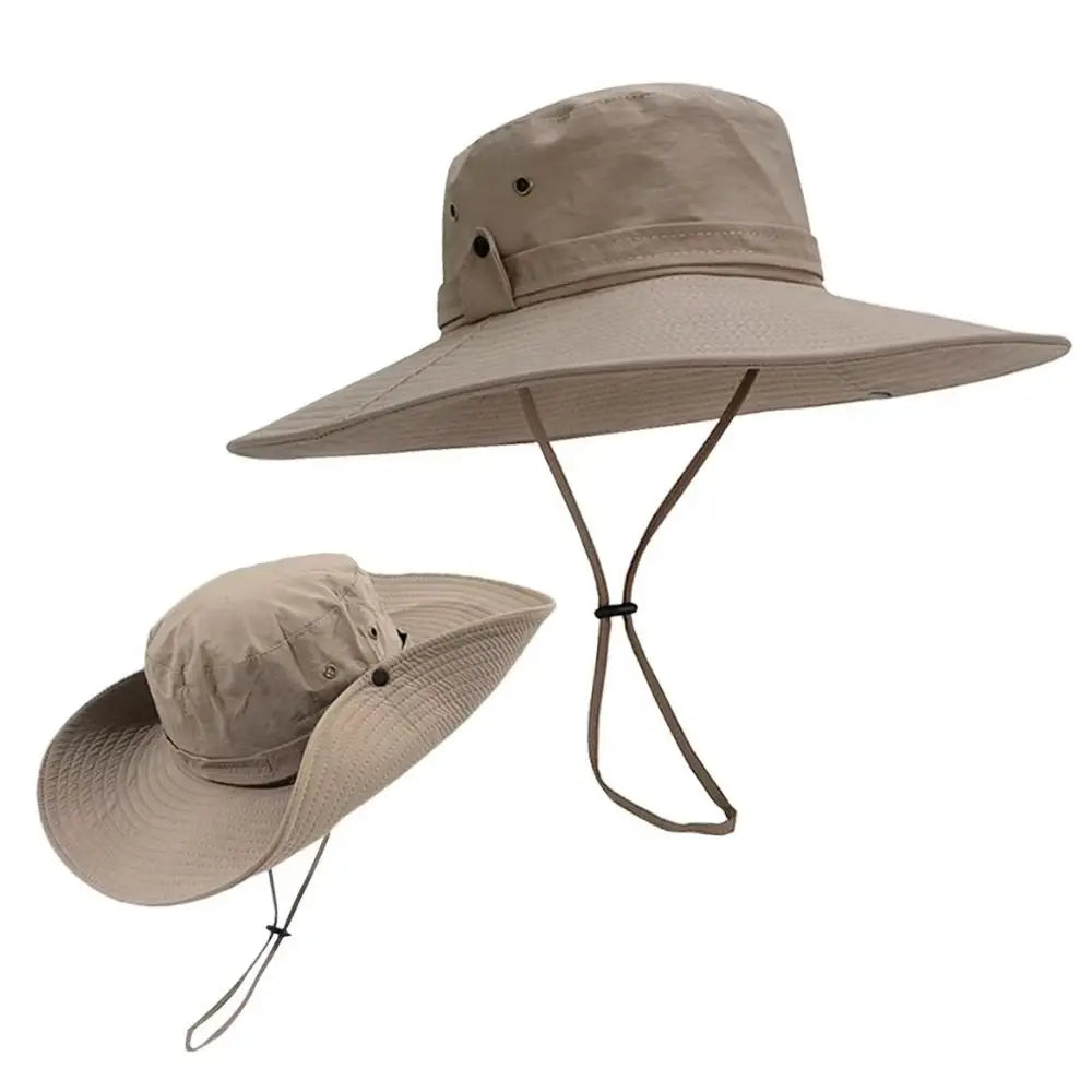 Unisex Waterproof Wide Brim Outdoor Panama Bucket Hat