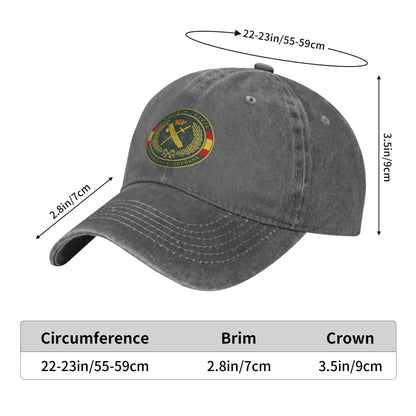 Spanish Civil Guard Emblem Denim Baseball Cap