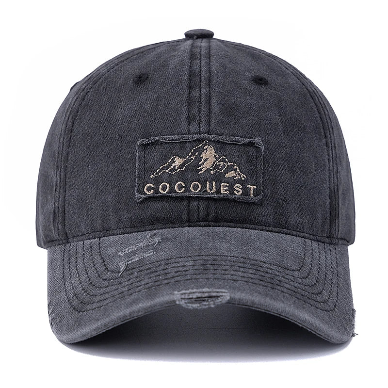 Vintage Mountain Peak Embroidered Baseball Cap