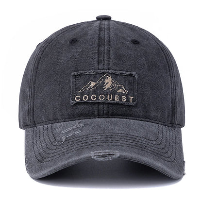 Vintage Mountain Peak Embroidered Baseball Cap