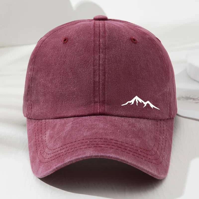 Mountain Print Outdoor Baseball Cap