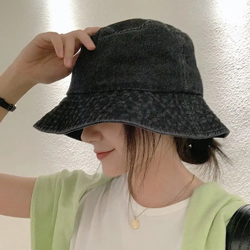 Denim Cotton Unisex Summer Bucket Hat