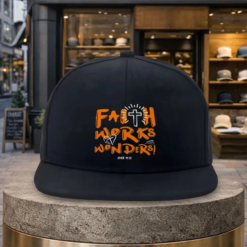 Faith Works Wonders Cross Streetwear Snapback Cap