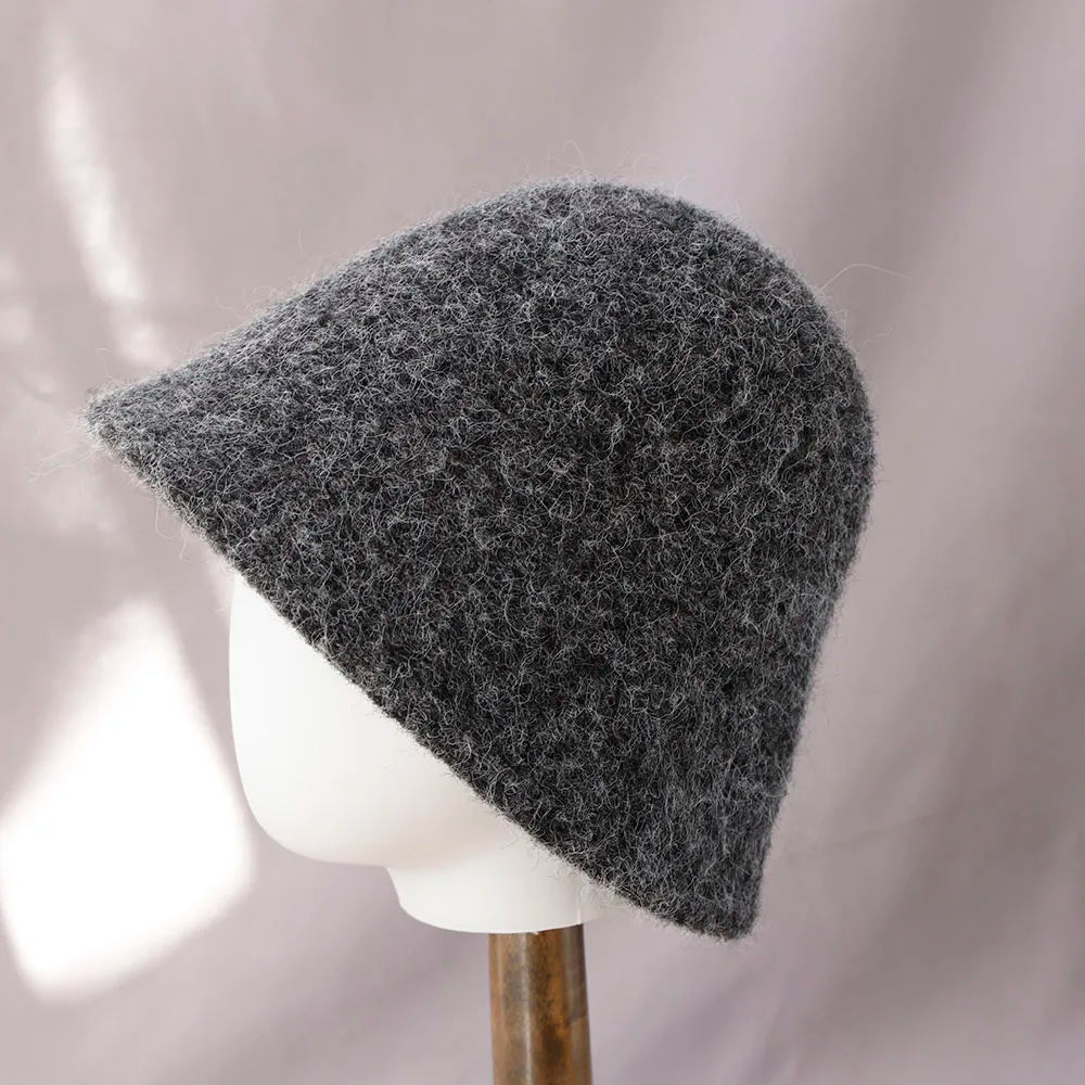 Vintage Wool Foldable Fisherman Bucket Hat