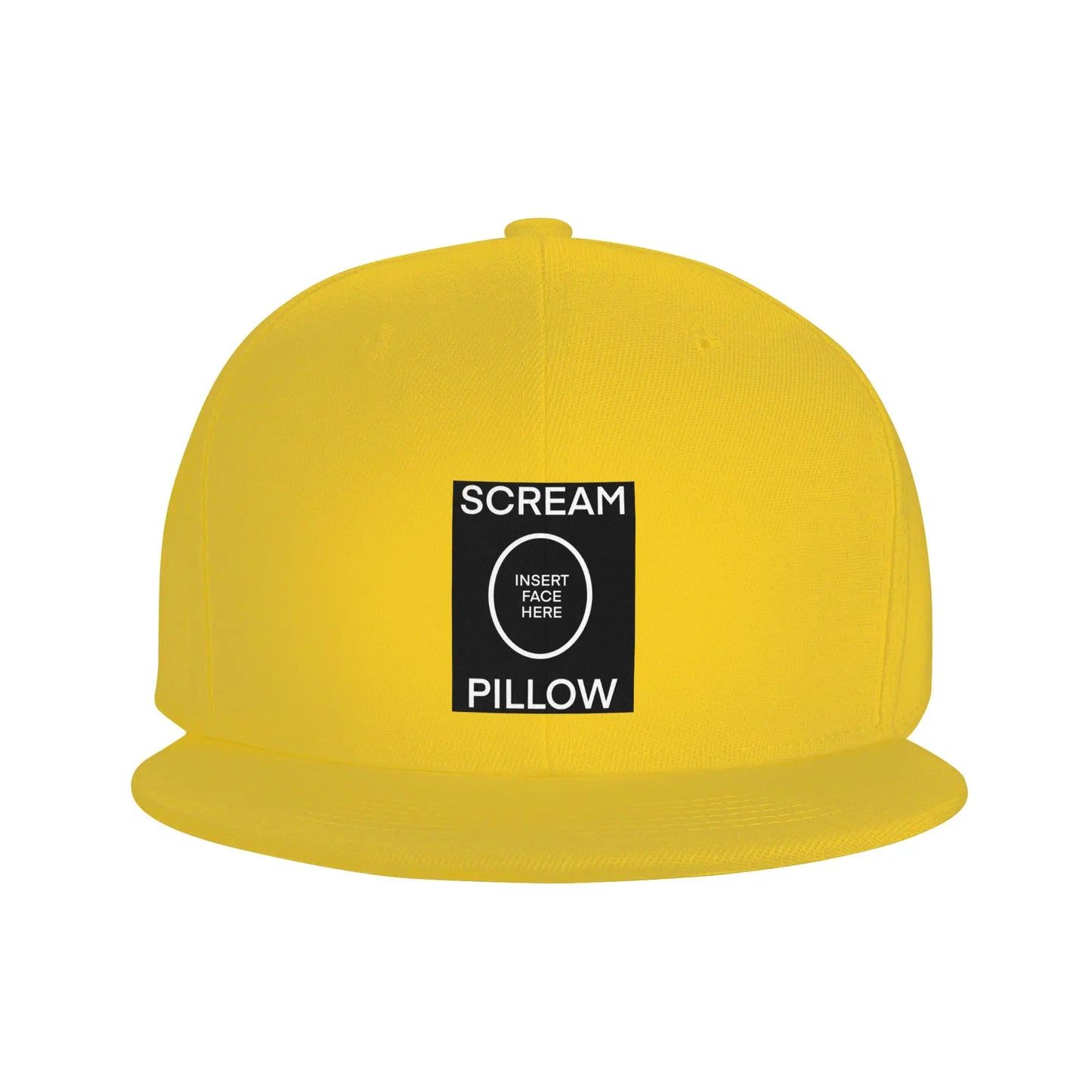 Scream Pillow Graphic Casual Snapback Cap