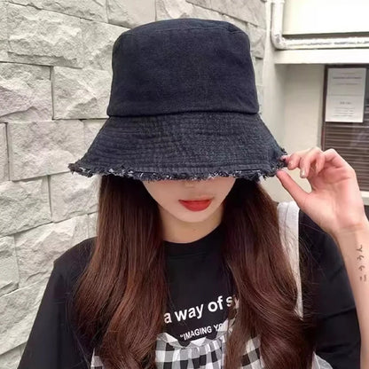 Black Cowboy Fashion Versatile Bucket Hat