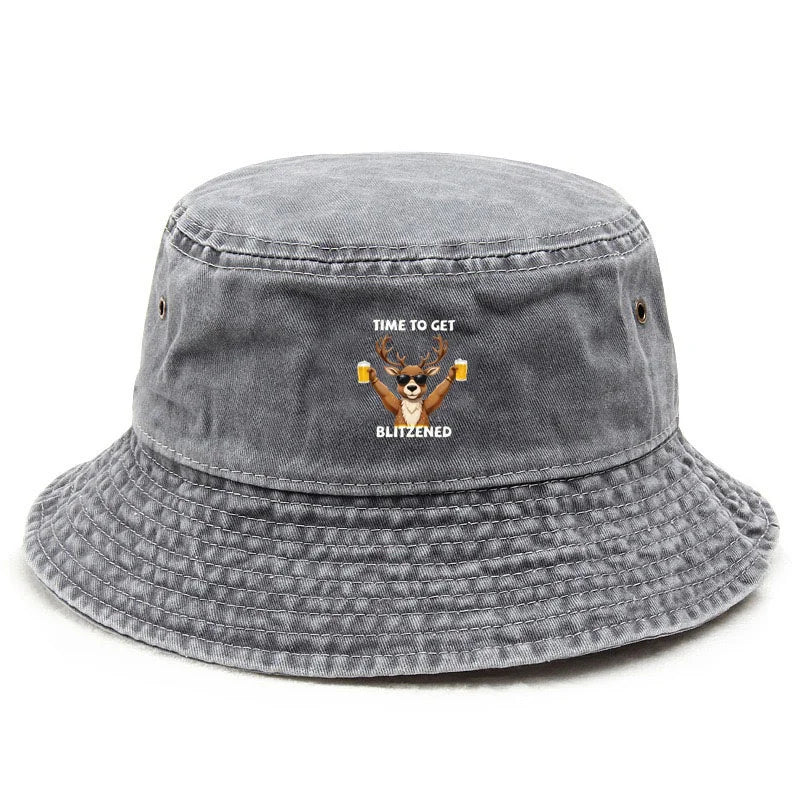 Vintage Washed Cotton Cheer Bucket Hat