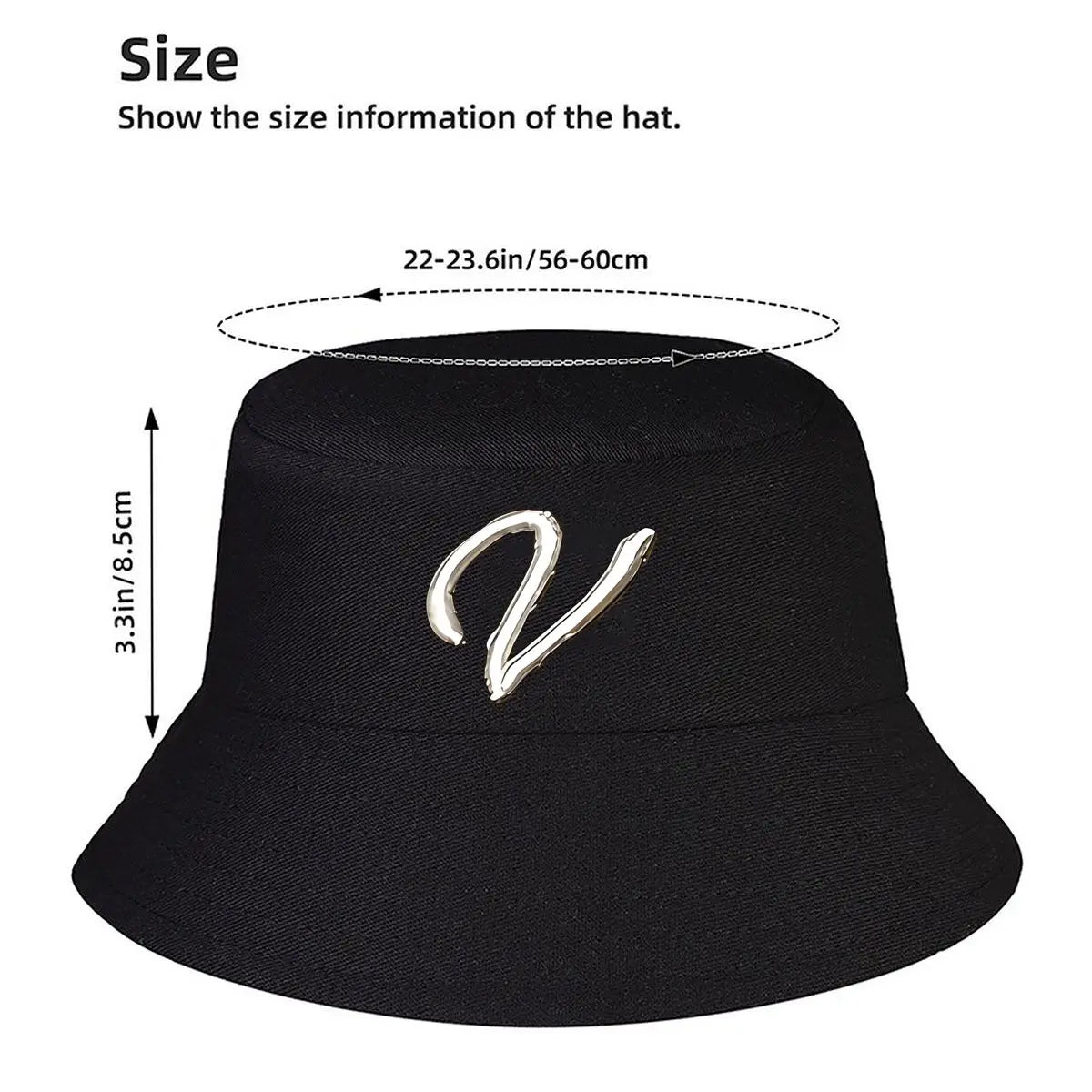 V Shape Graphic Winter Fisherman Bucket Hat