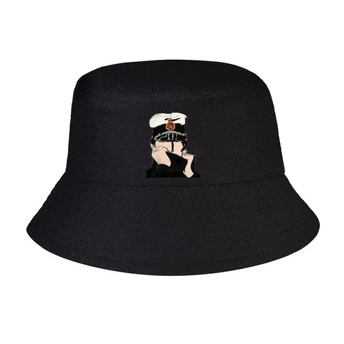Anime Captain Hand Drawn Character Bucket Hat