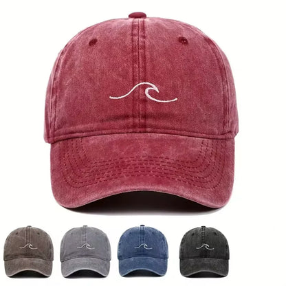 Wave Pattern Hip Hop Snapback Cap