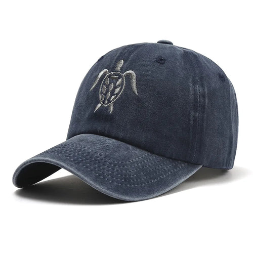 Turtle Embroidery Baseball Cap Unisex