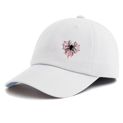 Minimalist Spider Print Retro Baseball Cap