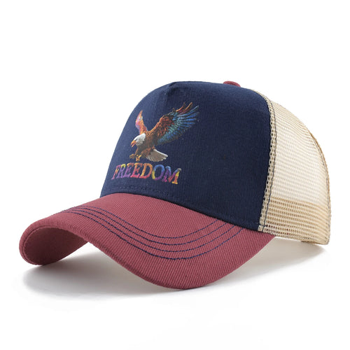 Unisex Eagle Print Mesh Hip Hop Baseball Cap