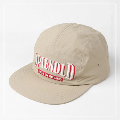 Flat Brim Embroidered Sun Protection Snapback Cap