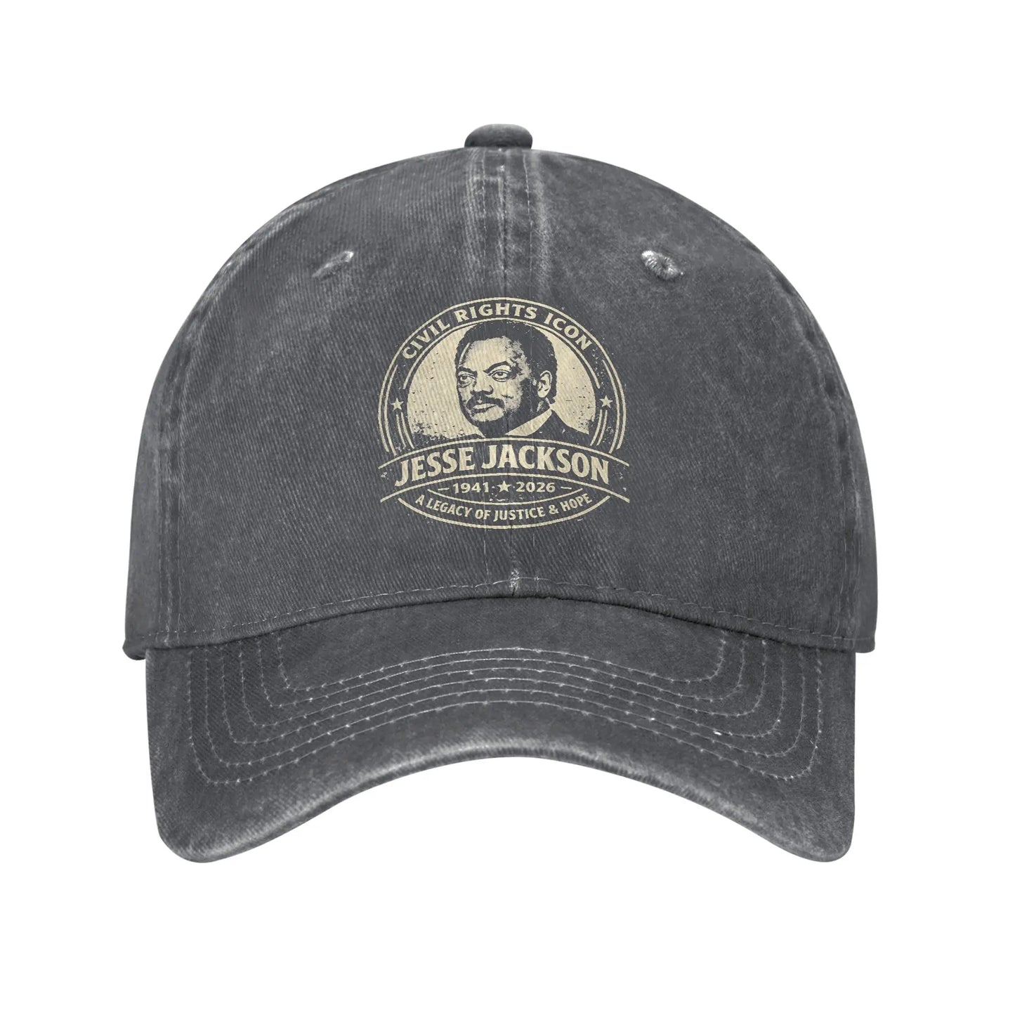 Jesse Jackson Washed Trucker Style Baseball Cap