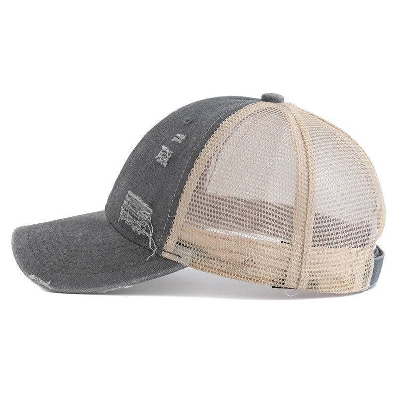 Unisex Washed Cotton Trucker Cap