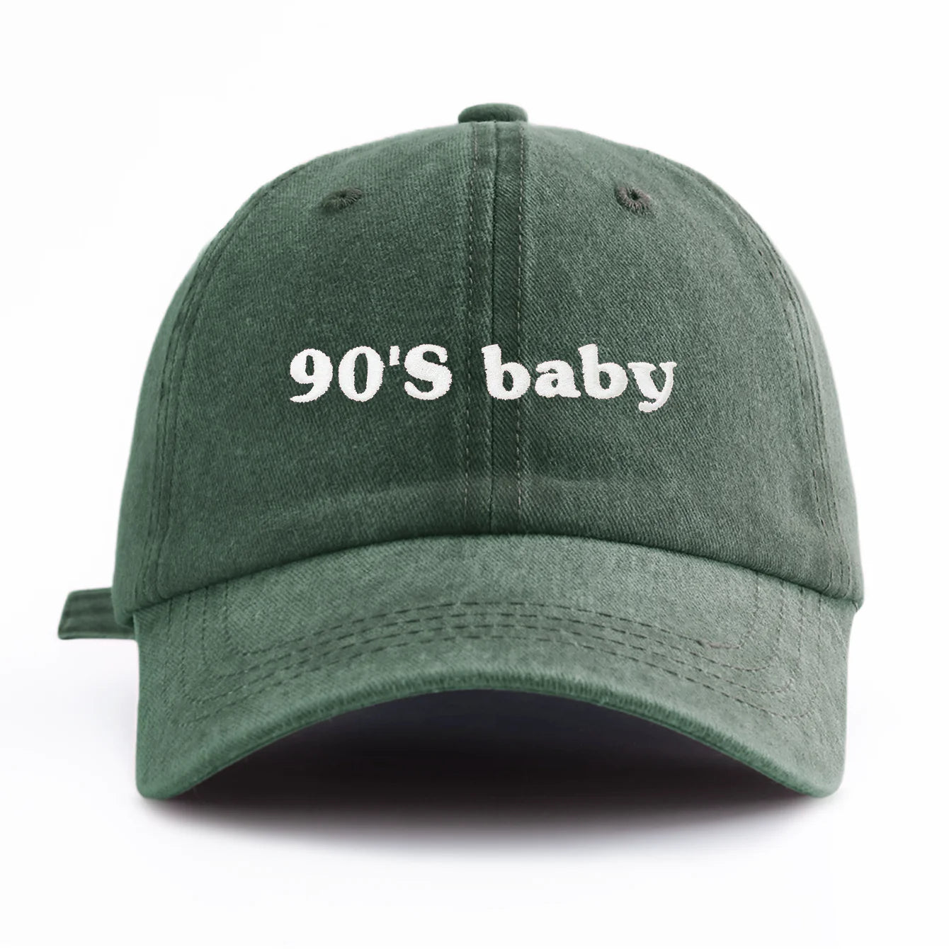 90s Baby Embroidery Washed Dad Baseball Cap