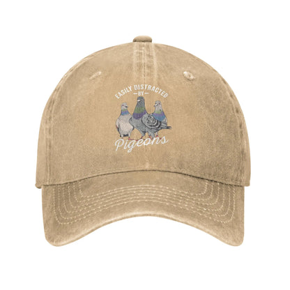 Easily Distracted Pigeon Lover Baseball Cap