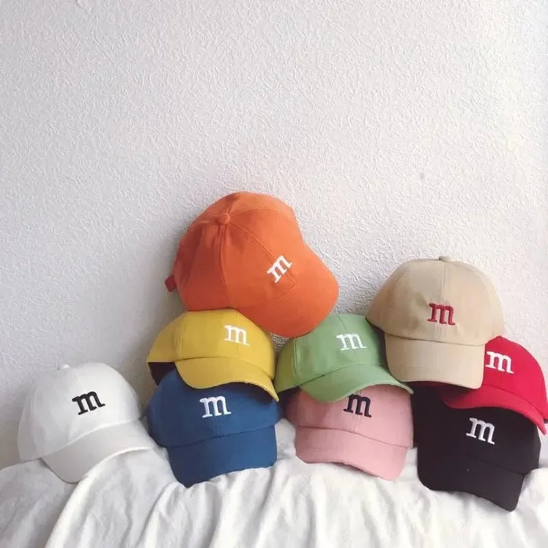 Cartoon Letter Cotton Baseball Cap For Kids