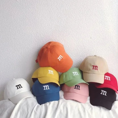 Cartoon Letter Cotton Baseball Cap For Kids