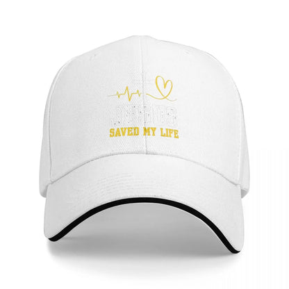Jesus Saved My Life Logo Baseball Cap