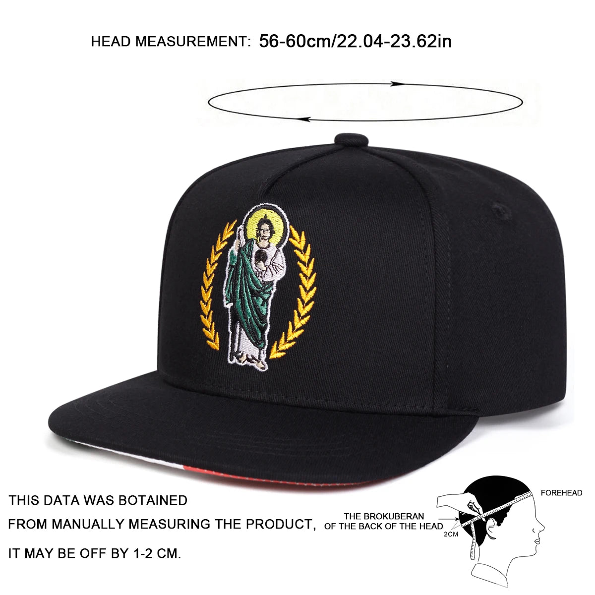 Unisex Wheat Embroidered Casual Hip Hop Snapback Cap