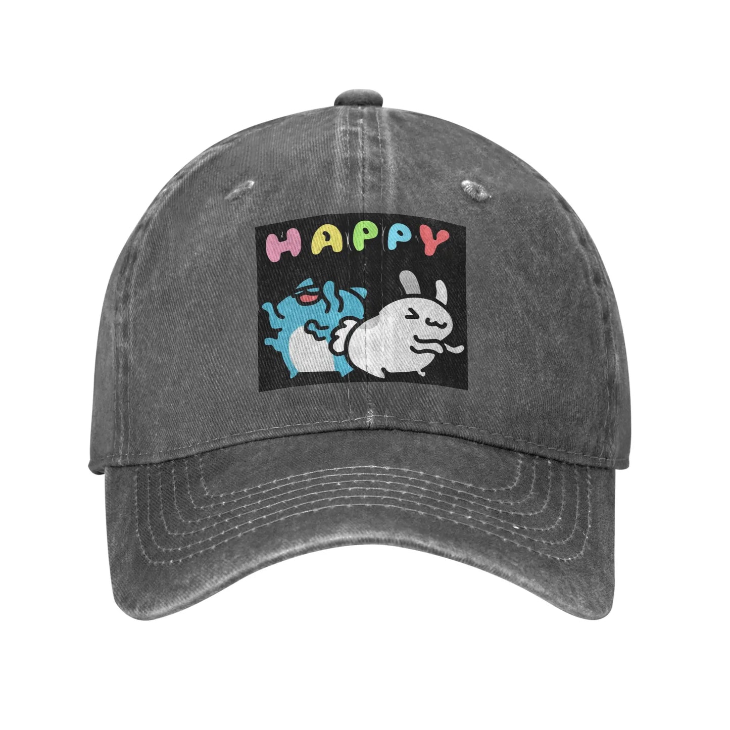 Bugcat Capoo Washed Denim Adjustable Baseball Cap