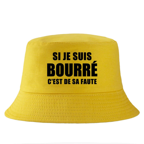 Si Je Suis Bourré Reversible Bucket Hat