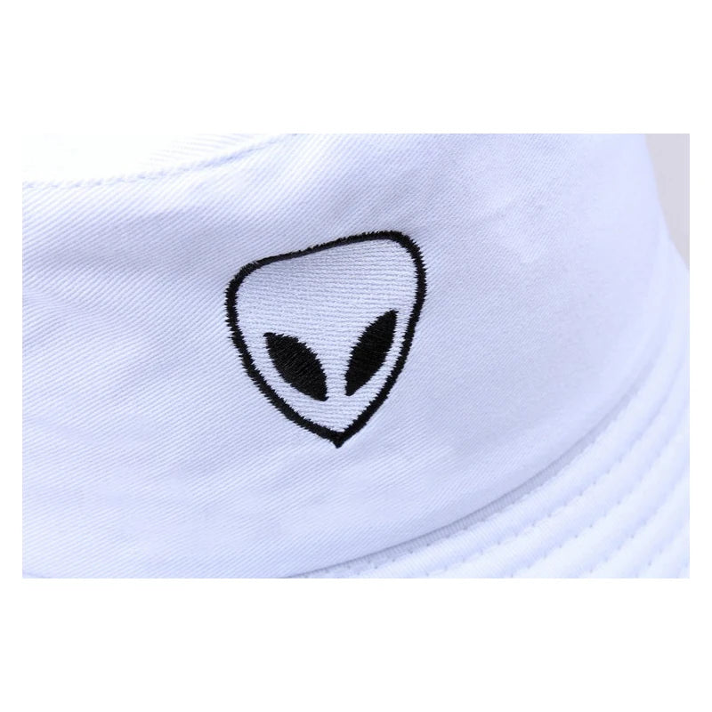 Unisex Embroidered Alien Bucket Hat