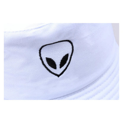 Unisex Embroidered Alien Bucket Hat