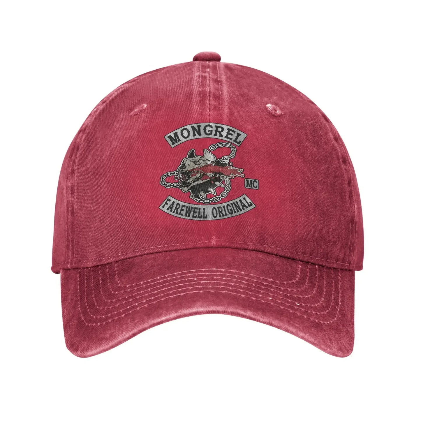 Mongrels Motorcycle Club Washed Trucker Baseball Cap