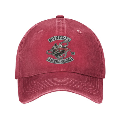Mongrels Motorcycle Club Washed Trucker Baseball Cap