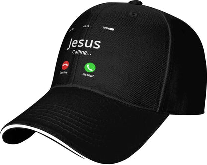 Jesus Is Calling Graphic Pink Baseball Cap