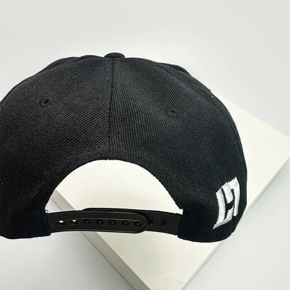 Unisex Flat Eave Embroidered RUN Letters Baseball Hats