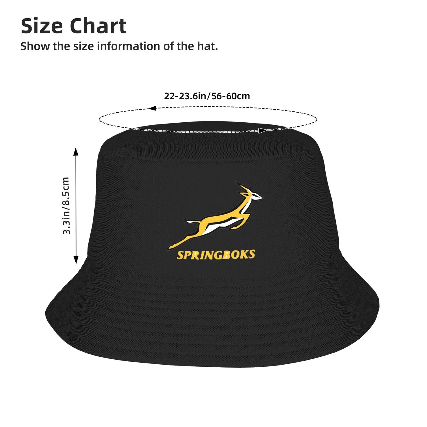 Springbok Hip Hop Reversible Beach Fishing Bucket Hat