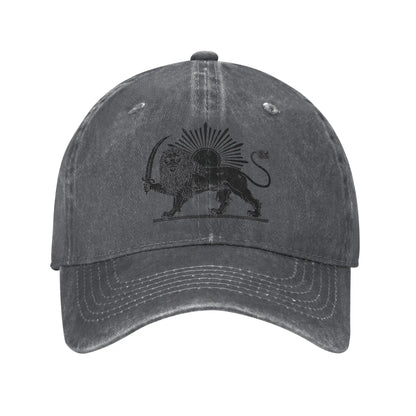 Iran Original Flag Washed Trucker Baseball Cap