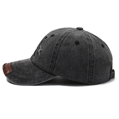 Vintage M Letter Embroidered Baseball Cap