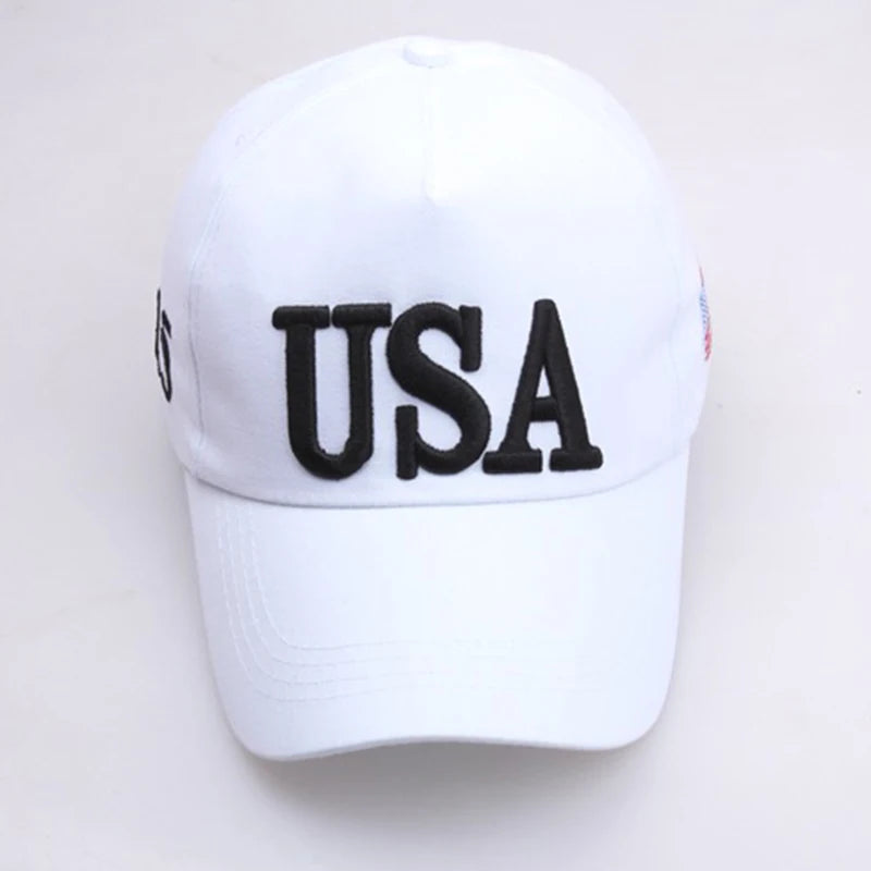 USA Flag Embroidered Baseball Cap