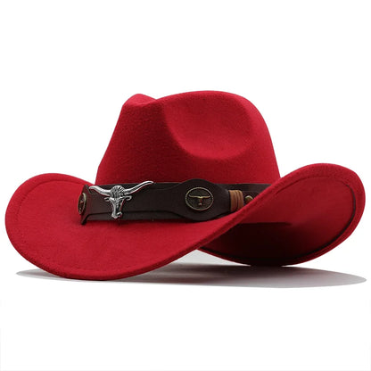 Black Wool Western Cowboy Hat