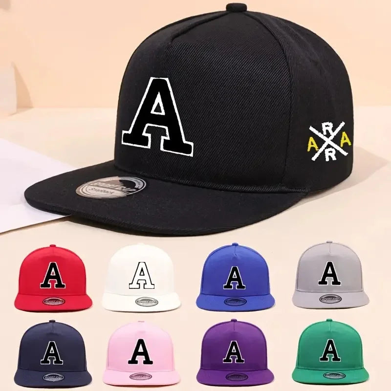 Letter Embroidered Snapback Hat Unisex