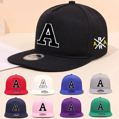 Letter Embroidered Snapback Hat Unisex