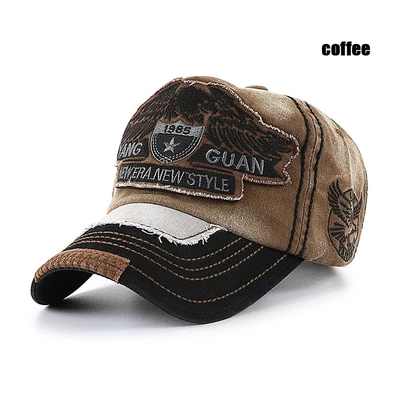 Eagle Embroidered Large Head Baseball Cap